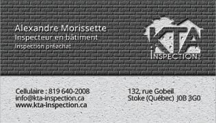 Des partenaires de confiance telle que : KTA Inspection pourrons vous aider lors de votre achat avec notre agence immobilière à Sherbrooke